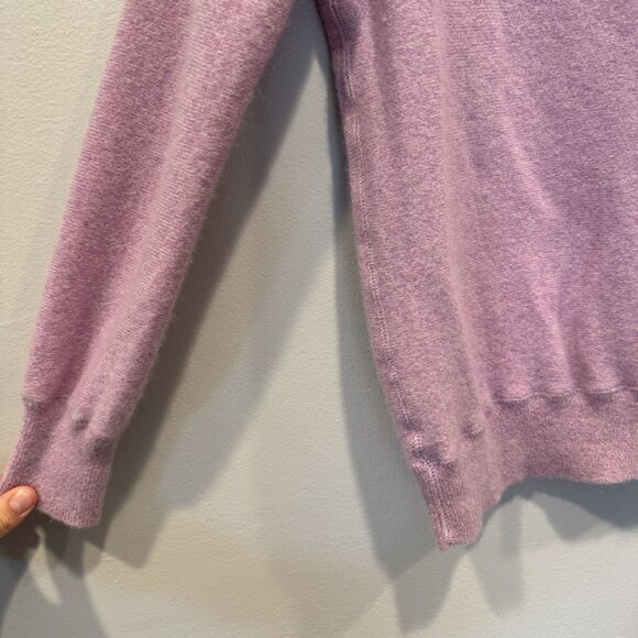 Demylee Sweater 100% Cashmere Purple Round Neck Long Sleeve Womens sz Small - Picture 2 of 5